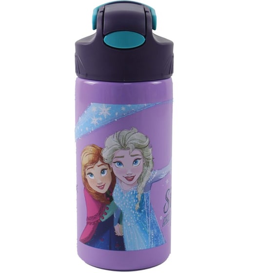 Παιδικό Παγούρι GIM με Καλαμάκι Frozen 500 ml image 0