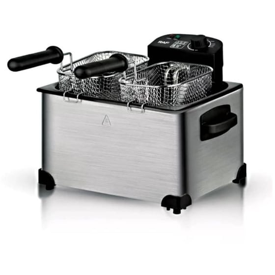 RAF R-5249 με Διπλό Αποσπώμενο Κάδο 2000 W 7.5 L Ασημί Φριτέζα Λαδιού image 1