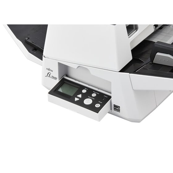 Fujitsu Fi-7600 600 X 600 Dpi Adf + Manual Feed Scanner Black,white A3 image 1