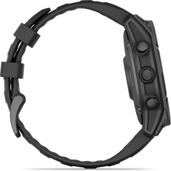 Smartwatch Garmin Fenix E 47mm - Slate Gray Steel with Black Silicone Band image 4