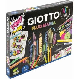 Σετ Δημιουργίας Giotto Art Lab Fluo Mania 21 Τεμάχια