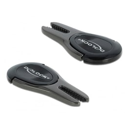 Βάση Στήριξης Αυτοκινήτου Αεραγωγού Delock 4in1 Finger Ring 360° - Ανθρακί