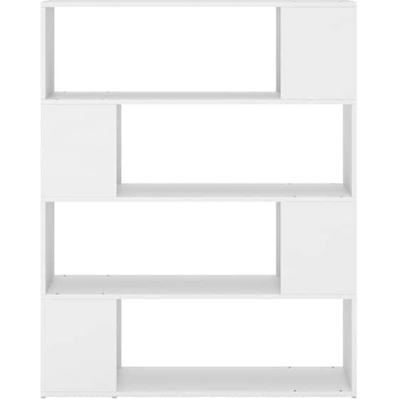 Βιβλιοθήκη VidaXL από Μοριοσανίδα 100x24x124 cm - Λευκό image 3