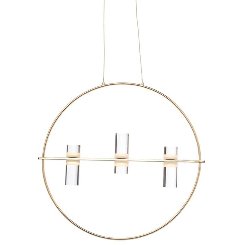 Φωτιστικό Οροφής Led Aca Ionian Jnep12led53gd από Αλουμίνιο - Χρυσό