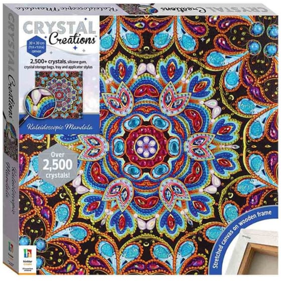 Crystal Creations Canvas: Kaleidoscopic Mandala image 0