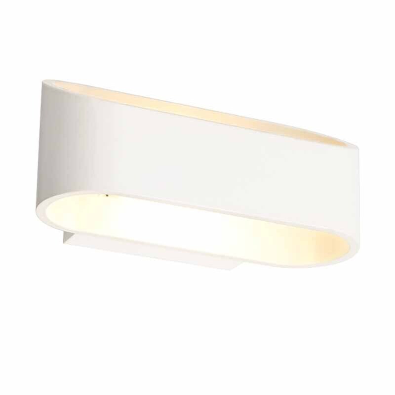 Απλίκα Τοίχου Led Aca Nephele L35039 Μεταλλική 16x10x7.5 cm - Λευκή