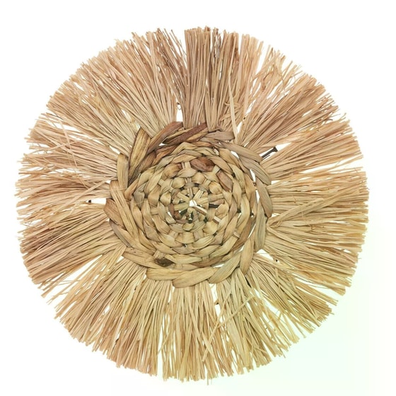 Σετ Διακοσμητικά Τοίχου Spitishop A-s Raffia 185896 3τμχ Ψάθινα - Μπεζ image 1