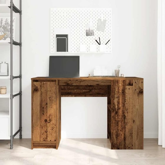 Γραφείο VidaXL από Επεξεργασμένο Ξύλο 120x42x76 cm - Παλιό Ξύλο image 2