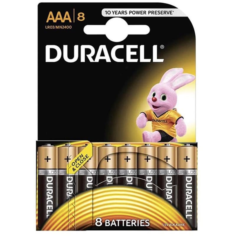 Duracell Αλκαλικές Μπαταριες ΑΑΑ 1.5V 8τμχ DURACELL