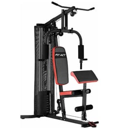 Πολυόργανο Fit Act HG 100 με Ενσωματωμένα Βάρη - Μαύρο/Κόκκινο