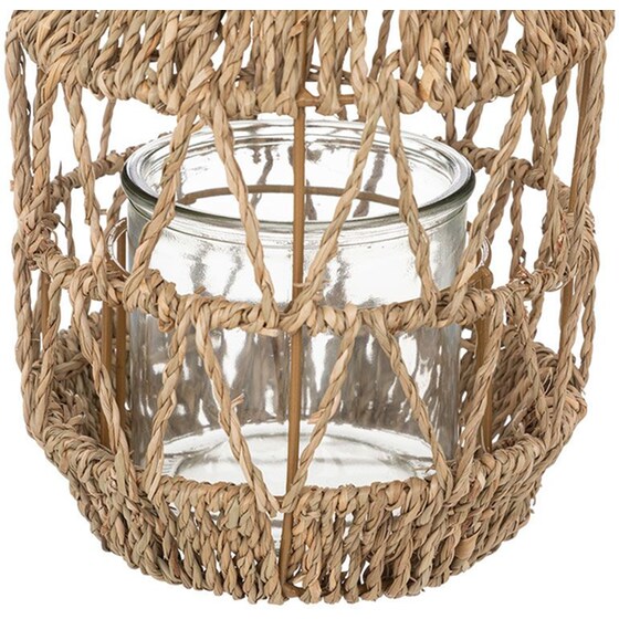 Φανάρι Spitishop A-s Lantern από Ξύλο και Μέταλλο 193782 Φ17x18 cm - Μπεζ image 1