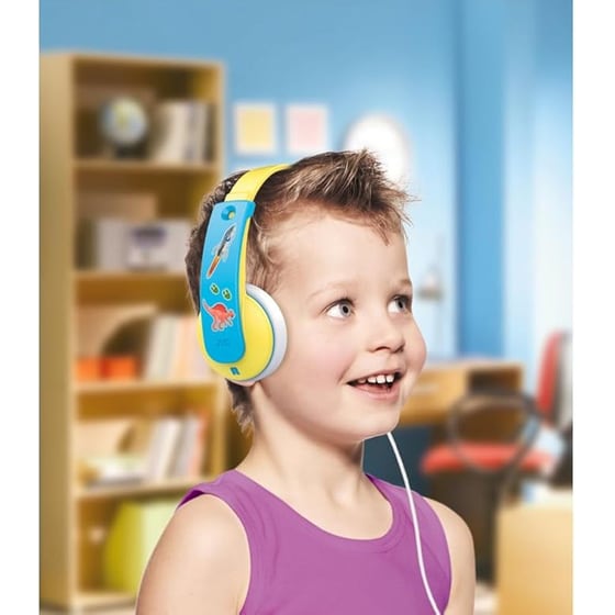 JVC Hakd7yne Παιδικά Ακουστικά Κεφαλής - Κίτρινα/Γαλάζια image 2