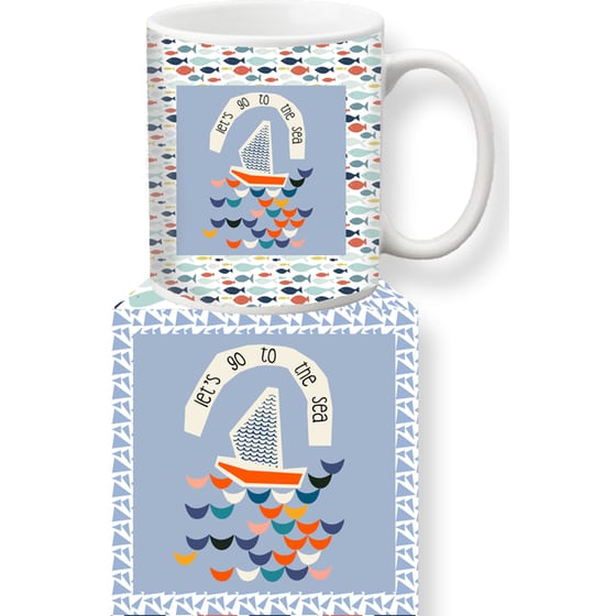 Κούπα Colourbox Designs Let's Go To The Sea 330ml - Λευκό image 0