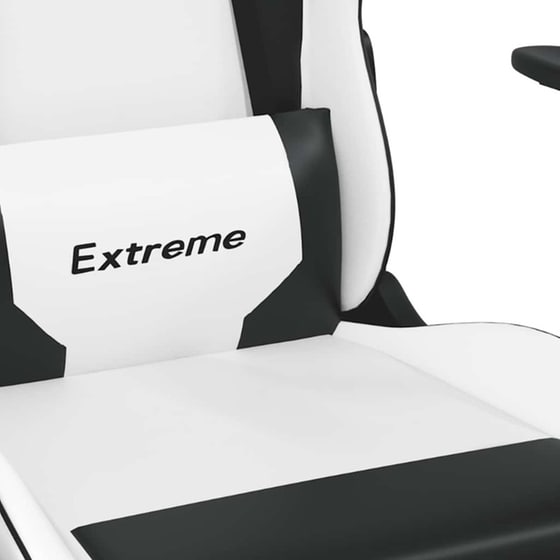 Καρέκλα Gaming VIDAXL 345467 με Υποπόδιο από Τεχνητό Δέρμα - Μαύρο image 10