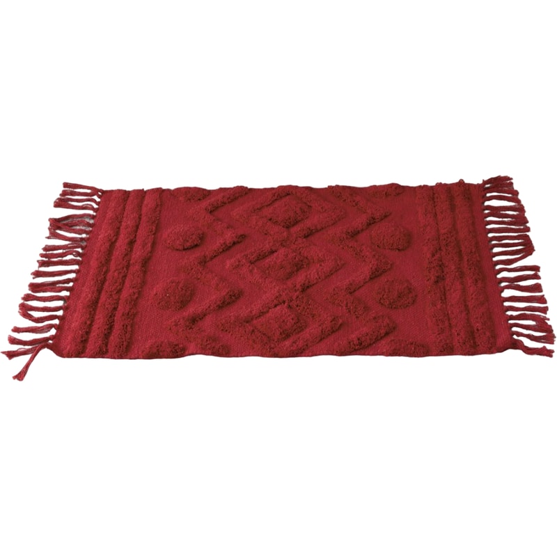 NIMA Πατάκι Μπάνιου Nima Enzo Ορθογώνιο Βαμβακερό 70x110 cm - Κόκκινο