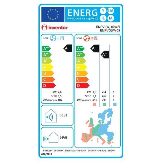 INVENTOR Emperor EMPVI(W)-09WFI/ EMPVO(W)-09 9.000 BTU  A+++/A+++  με Ιονιστή & Wi-Fi Κλιματιστικό Inverter image 11