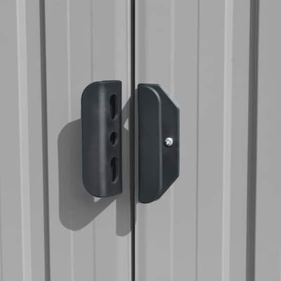 Vidaxl Αποθήκη Κήπου Γκρι 257 X 597 X 178 Εκ. Μεταλλική image 2