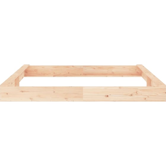 VidaXL Αμμοδόχος με Καθίσματα Τετράγωνη 200x200x20cm Ξύλινη - Φυσικό Χρώμα Ξύλου image 4