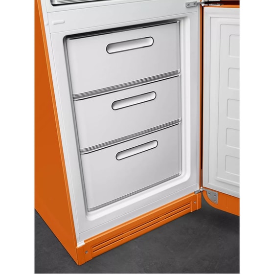 SMEG FAB32ROR6 332 Lt Total No Frost Πορτοκαλί Ψυγειοκαταψύκτης image 8