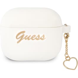 Θήκη Ακουστικών Guess Vintage Script Gold Logo για Apple AirPods 3rd Gen - White