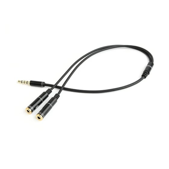 Gembird Ανταπτορας Ηχου Cca-417m 3.5 Mm Audio + Microphone Adapter Cable, 0.2 M, Metal Connectors image 0