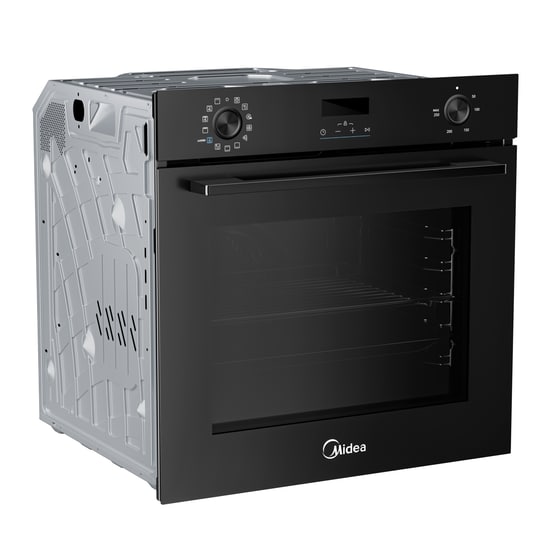 MIDEA MBO7NM30D0-BK 72 Lt Μαύρο Εντοιχιζόμενος Φούρνος Άνω Πάγκου image 2