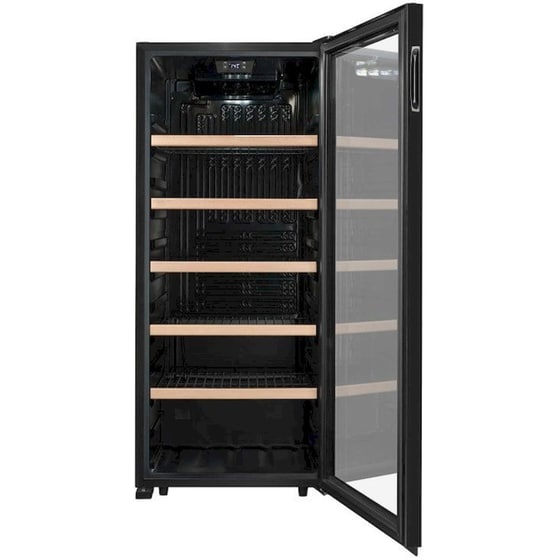 LA SOMMELIERE LS117BLACK για 121 Μπουκάλια Μαύρο Συντηρητής Κρασιών image 6