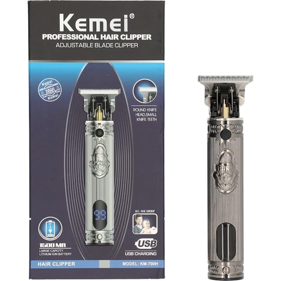 Κουρευτική Μηχανή Kemei KM-700H Γκρι image 6