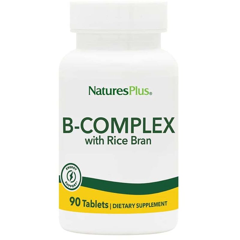 Natures Plus Vitamin B-Complex με Rice Bran - 90 ταμπλέτες