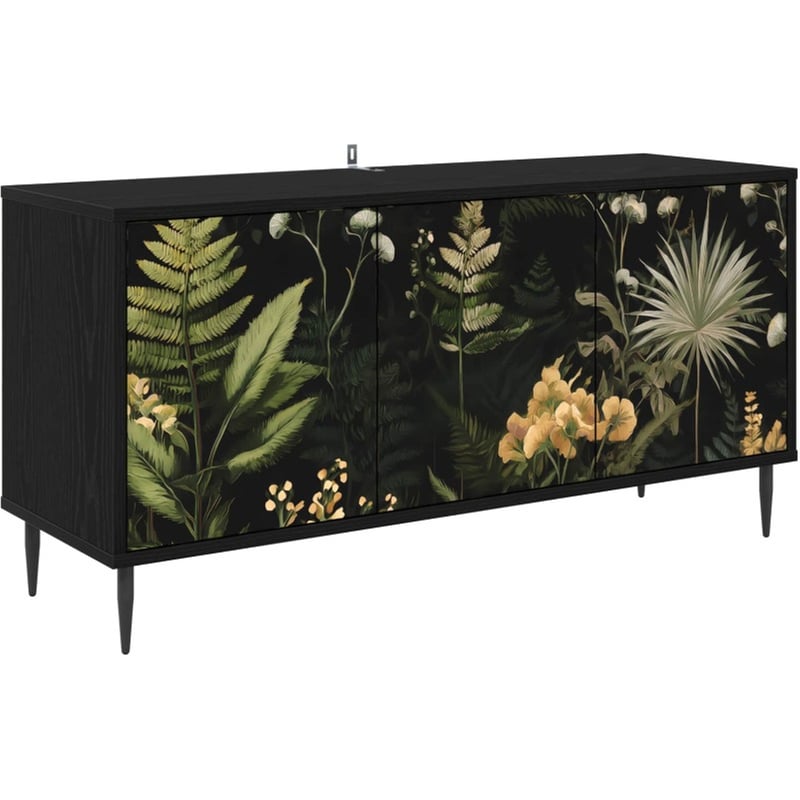 Έπιπλο Τηλεόρασης VidaXL RHENEN 102 x 33 x 51 cm - Μαύρη Δρυς