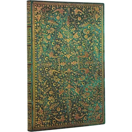 Ημερολόγιο Εβδομαδιαίο 2027 Paperblanks 18Μ Maxi Softcover Emerald Flower image 0