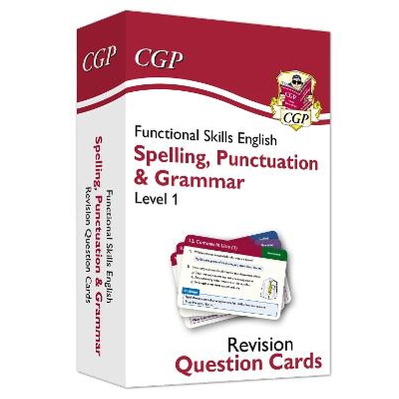 Functional Skills English Revision Question Cards: Spelling, Punctuation Grammar - Level 1