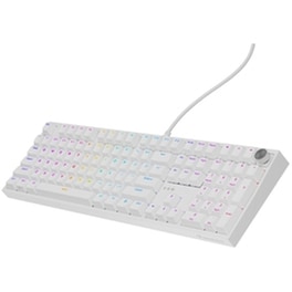 Genesis Thor 404 Gaming Πληκτρολόγιο RGB Full Size με Gateron Yellow Pro διακόπες Λευκό (US)