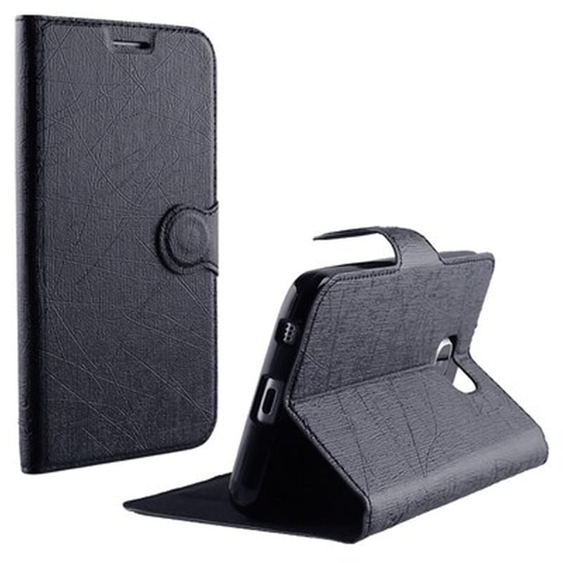 Θήκη Huawei Y360 - Volte-Tel Line Leather TPU - Black VOLTE-TEL