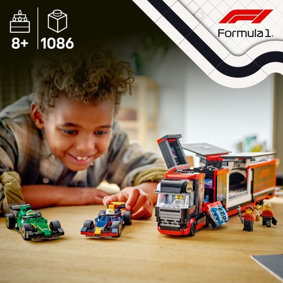 LEGO® City F1® Truck with RB20 & AMR24 F1® Cars (60445) image 5