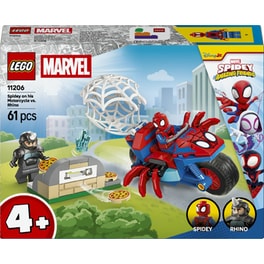 LEGO® ǀ Marvel Spidey And His Amazing Friends Spidey με τη Μοτοσικλέτα του vs. Ράινο (11206)