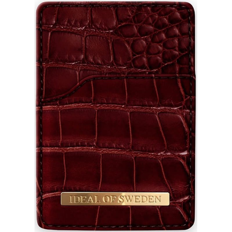 Θήκη Καρτών Apple Universal - Ideal Of Sweden Magnetic Card Holder - Claret Croco