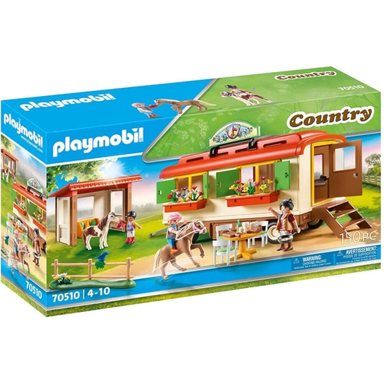 PLAYMOBIL Κατασκήνωση με τροχόσπιτο και πόνυ (70510) image 0