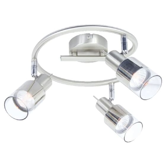 Σποτ Τρίφωτο Aca Platinum Mc6563g Μεταλλικό - Ασημί image 0