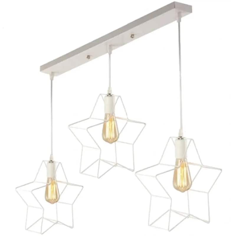 Φωτιστικό Οροφής Τρίφωτο Χατζηκοντίδης R60 Star8 Αστέρι Μεταλλικό - Λευκό