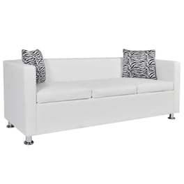 Τριθέσιος Καναπές VidaXL 170x62.5cm - Λευκό