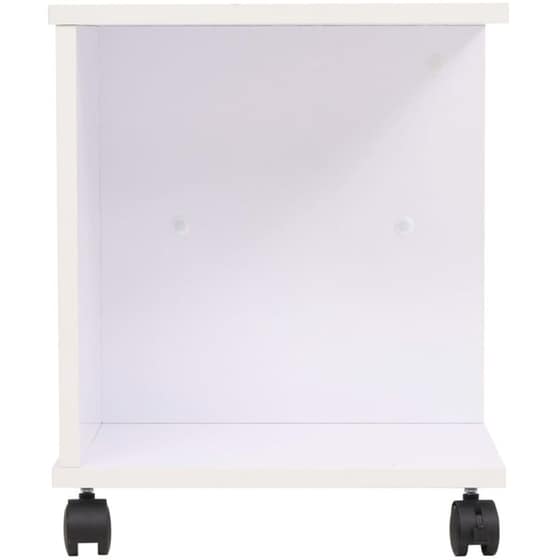 Ραφιέρα με Ροδάκια VidaXL από Ξύλο 50x35x42 cm - Λευκό image 3