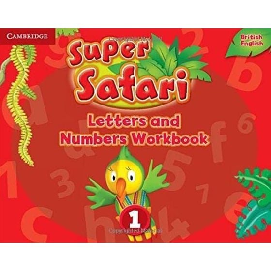 Super Safari Level 1 Letters and Numbers Workbook image 0