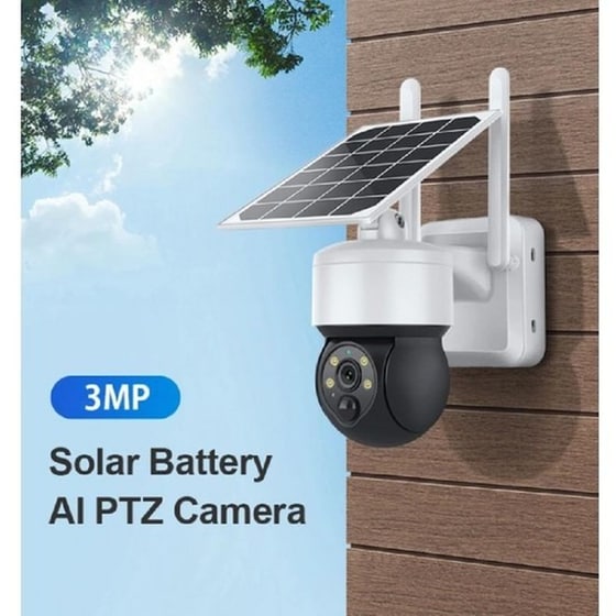 Ασύρματη IP Camera Sectec Smart IP Ηλιακή 3MP Λευκή με WiFi & Ασύρματη Επικοινωνία image 4