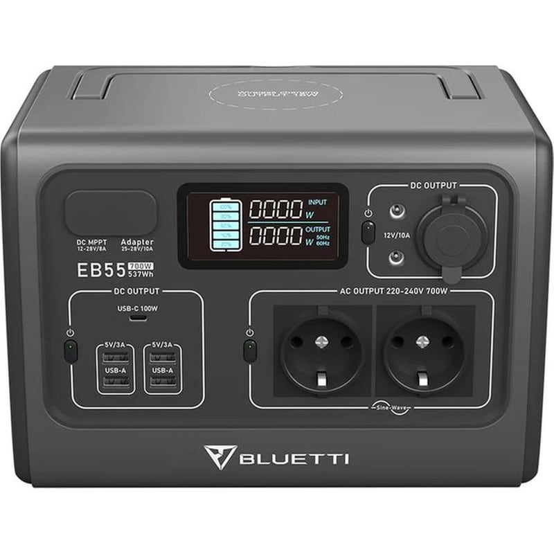 BLUETTI Bluetti Power Station EB55 Χωρητικότητας 537Wh - Μαύρο