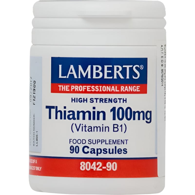 Lamberts Thiamin (Vitamin B1) 100mg - 90 κάψουλες