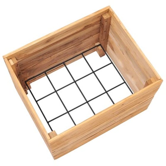 Vidaxl Ζαρντινιέρα 50x40x38 Εκ. Από Ανακυκλωμένο Ξύλο Teak Και Ατσάλι image 5