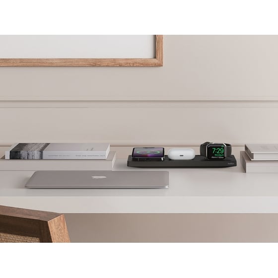 Ασύρματος Φορτιστής Belkin BOOST↑CHARGE PRO 3-in-1 MagSafe  15W - Μαύρο image 3