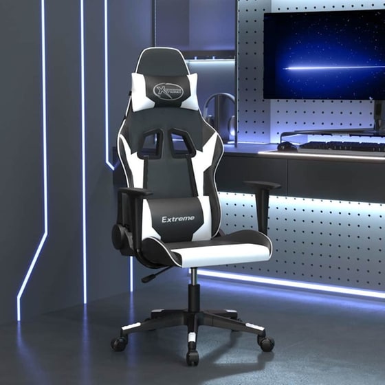 Καρέκλα Gaming VIDAXL 345450 με Ρυθμιζόμενα Μπράτσα από Τεχνητό Δέρμα - Μαύρο image 9