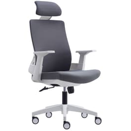 Διευθυντική Καρέκλα Γραφείου Woodwell Bf8900 από Ύφασμα - Γκρι